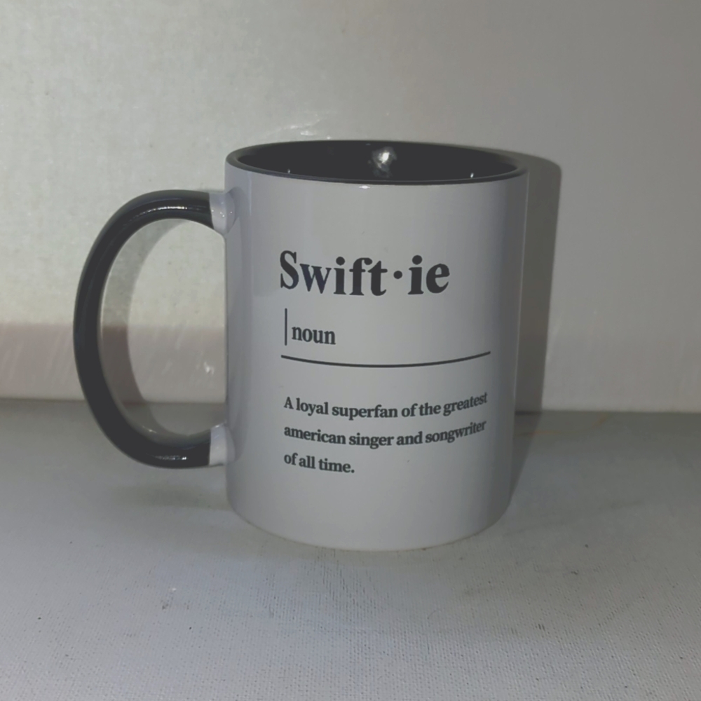 Swiftie black and white coffee mug